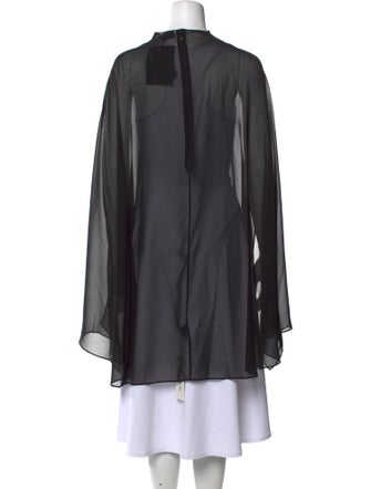 LAPOINTE Mock Neck Long Sleeve Blouse