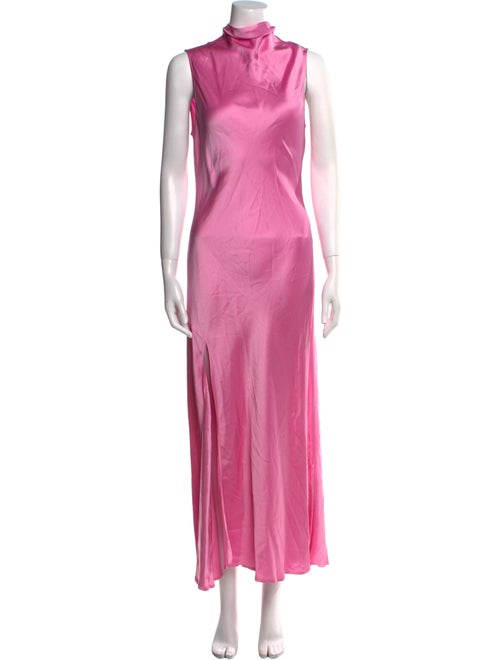 LAPOINTE Mock Neck Long Dress