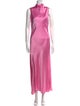 LAPOINTE Mock Neck Long Dress