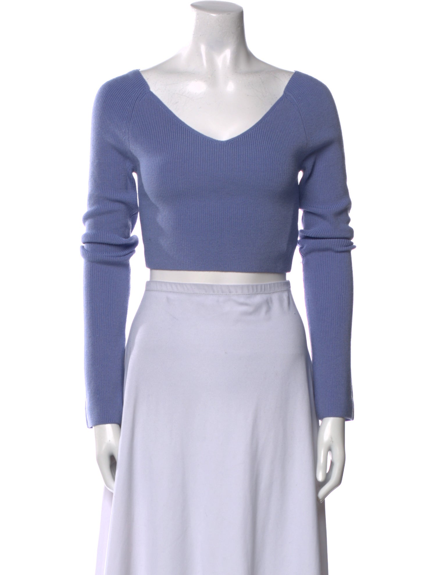 LAPOINTE Merino Wool V-Neck Crop Top w/ Tags
