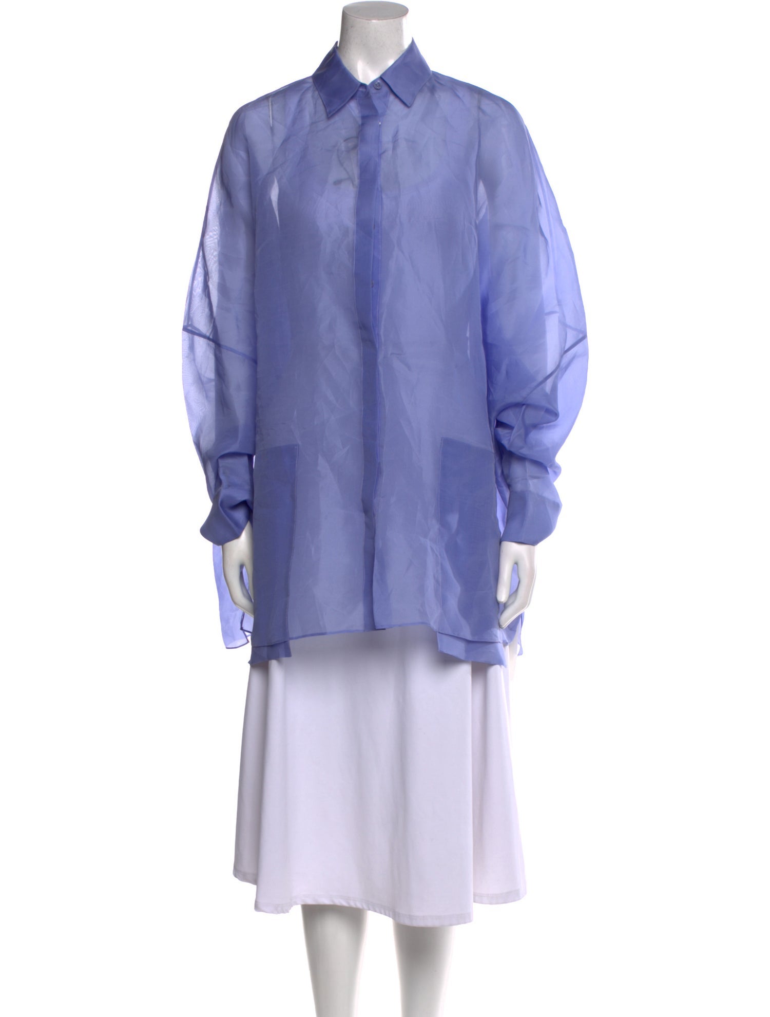 LAPOINTE Silk Long Sleeve Tunic