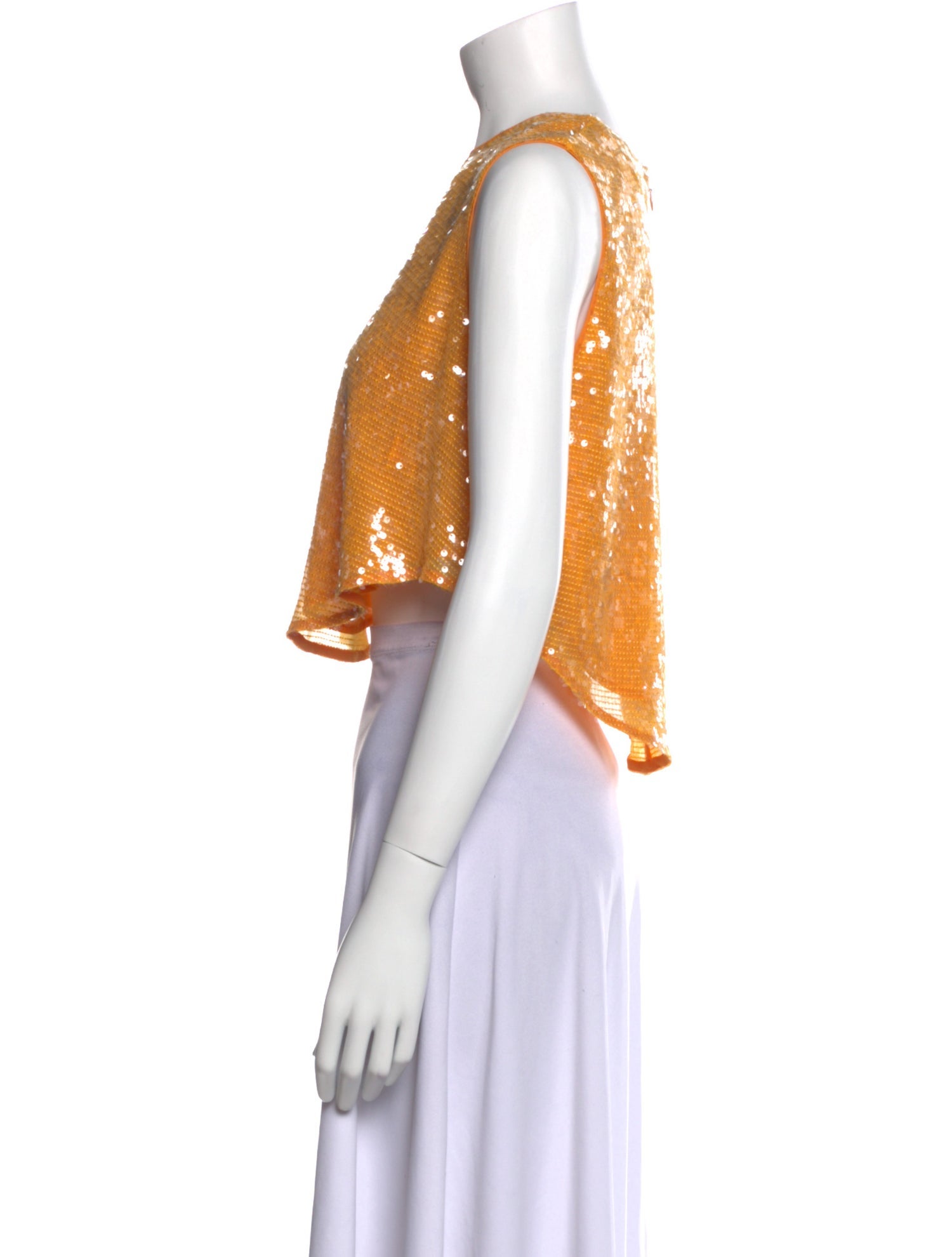 LAPOINTE Crew Neck Sleeveless Crop Top w/ Tags