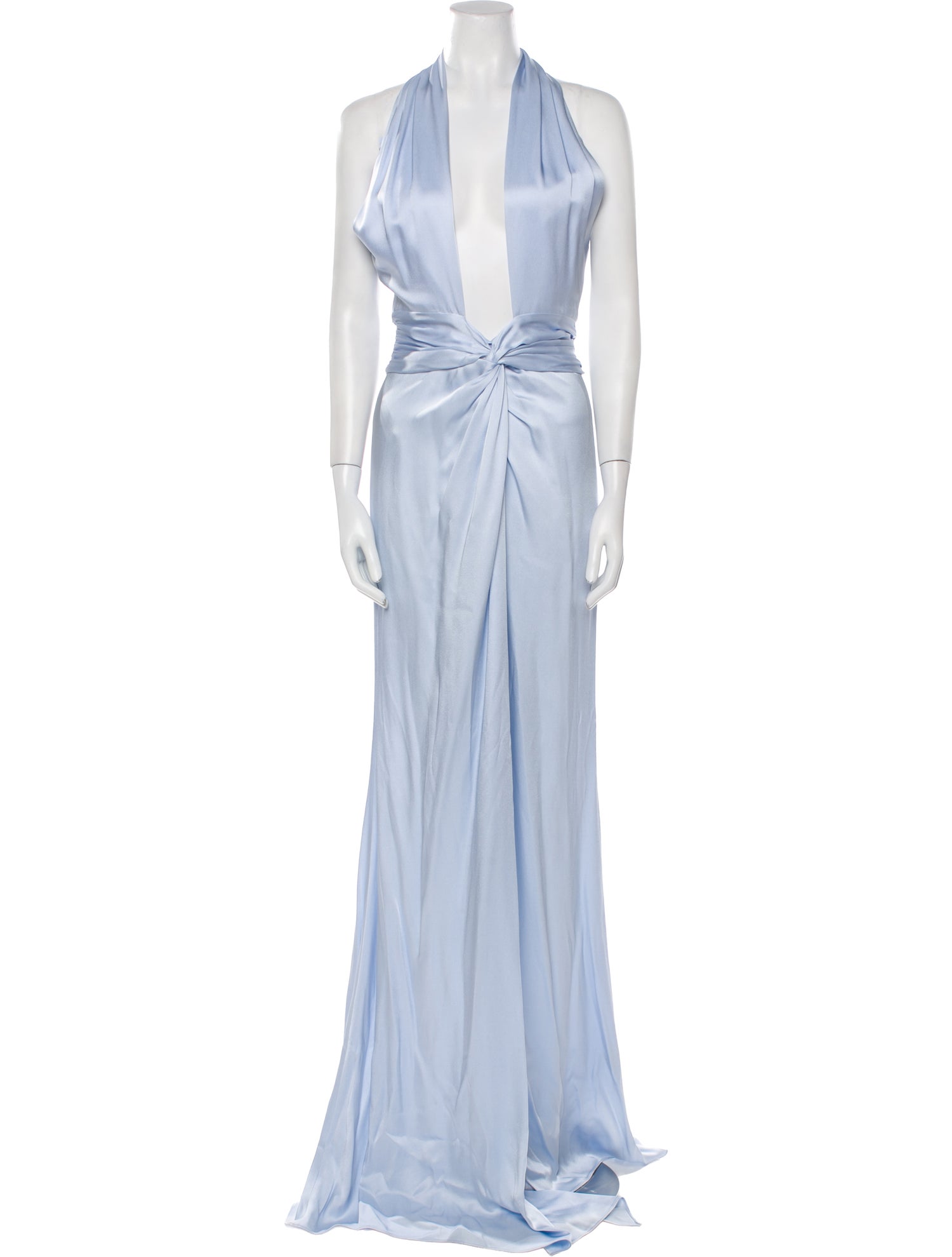 LAPOINTE Halterneck Long Dress