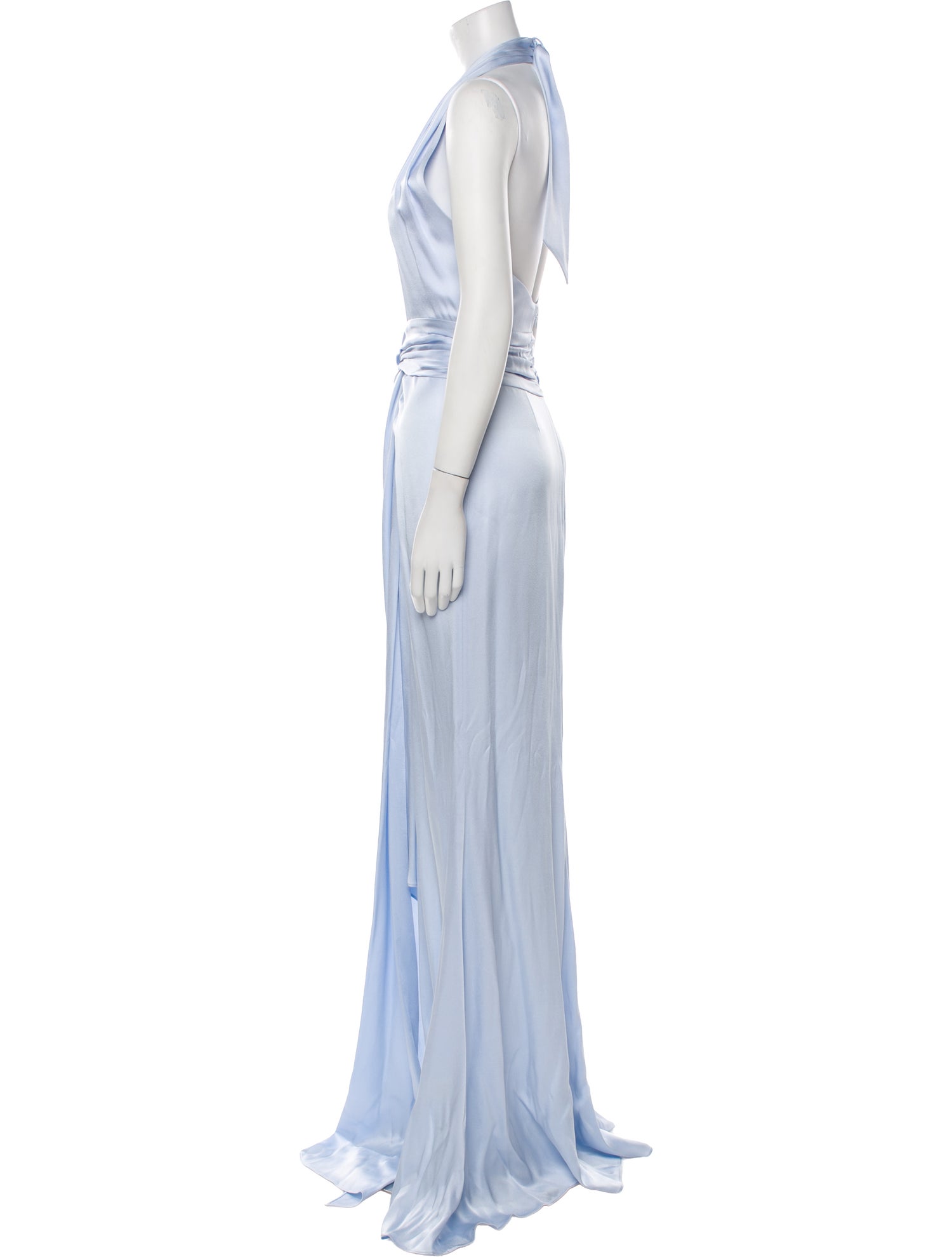 LAPOINTE Halterneck Long Dress