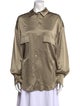 LAPOINTE Long Sleeve Button-Up Top