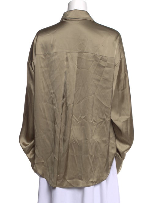 LAPOINTE Long Sleeve Button-Up Top