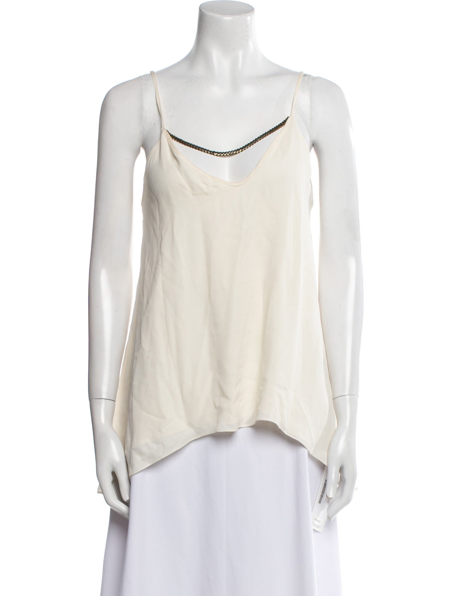 LAPOINTE Silk Scoop Neck Top