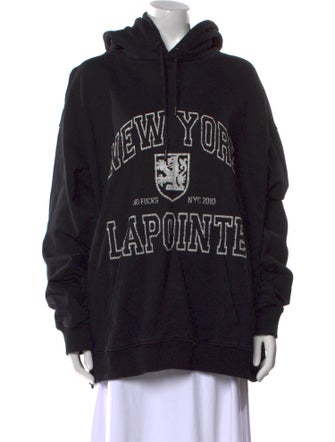 LAPOINTE Graphic Print Crew Neck Sweatshirt