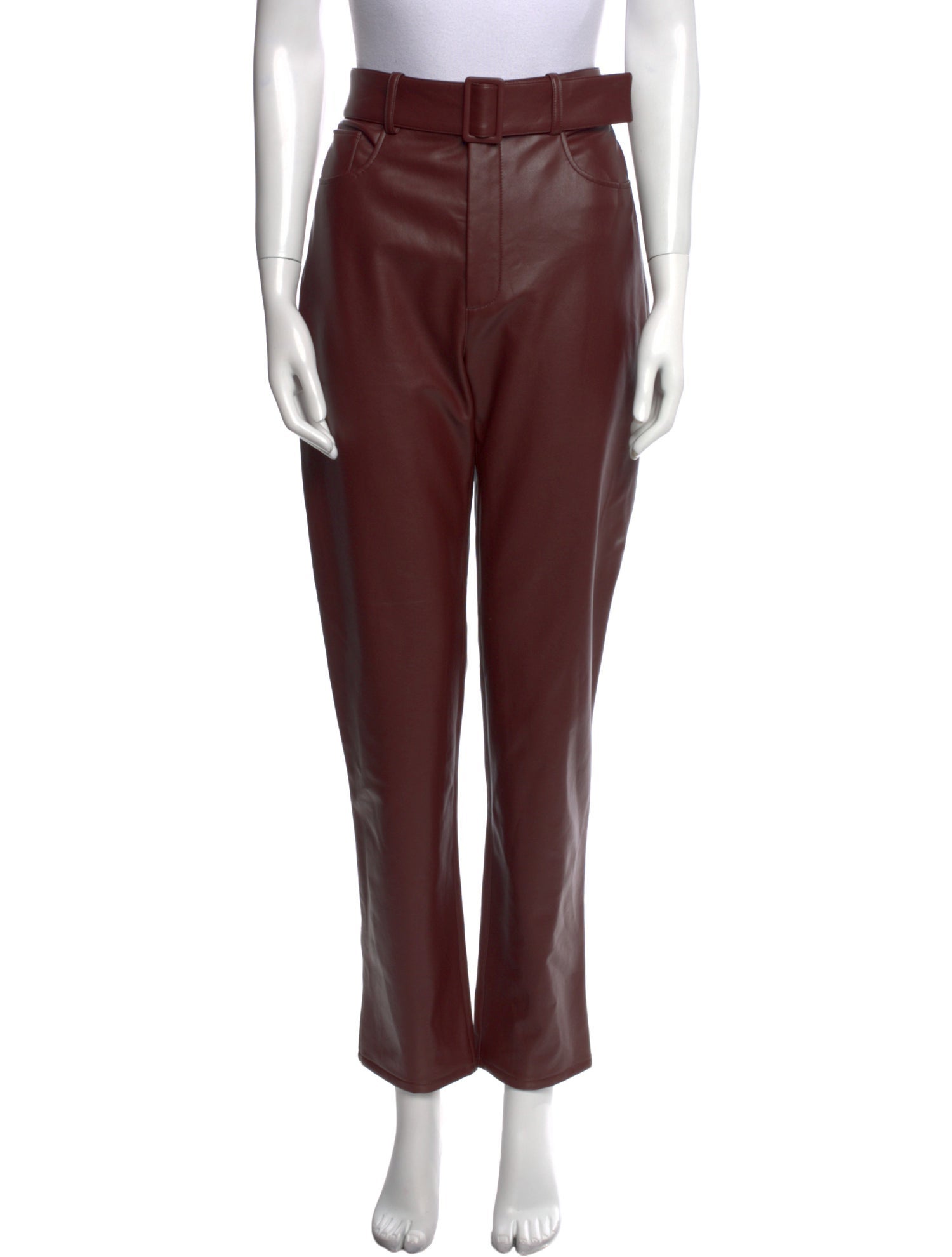 LAPOINTE Faux Leather Straight Leg Pants