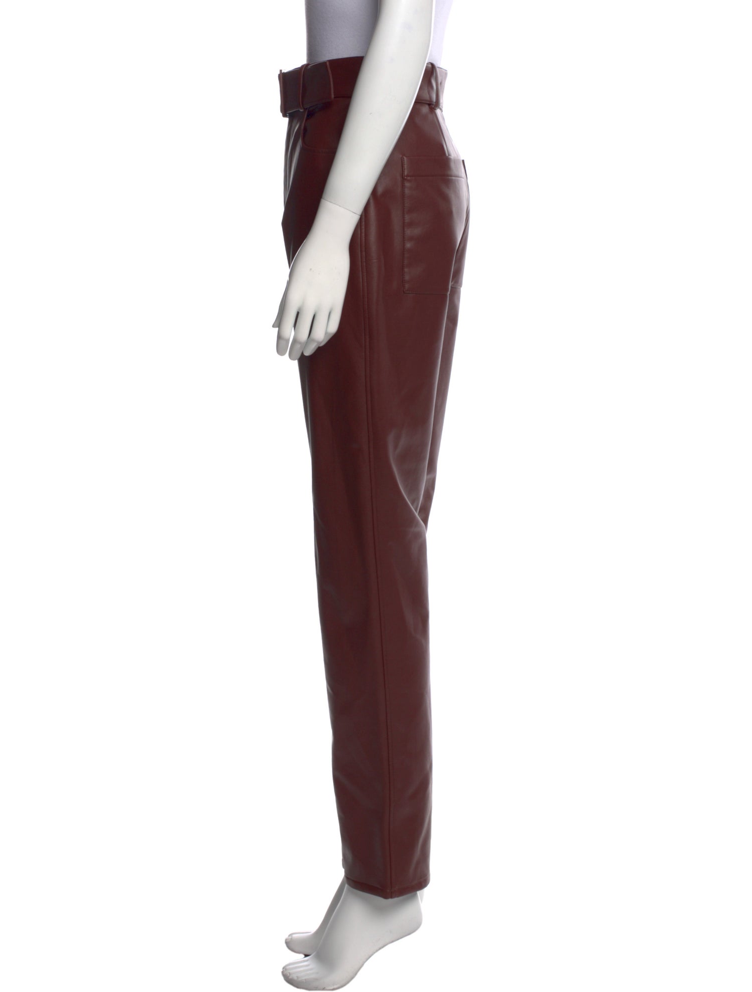 LAPOINTE Faux Leather Straight Leg Pants