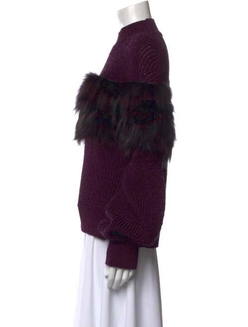 LAPOINTE Printed Mock Neck Sweater