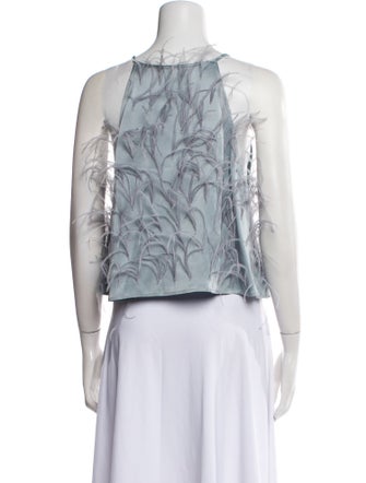 LAPOINTE Square Neckline Sleeveless Crop Top