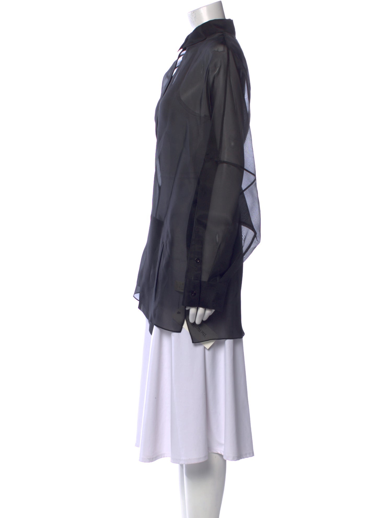 LAPOINTE Silk Long Sleeve Tunic w/ Tags