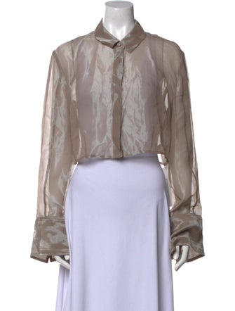 LAPOINTE Long Sleeve Crop Top