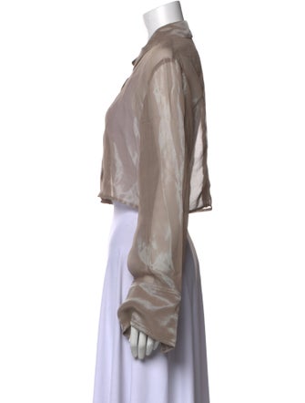 LAPOINTE Long Sleeve Crop Top