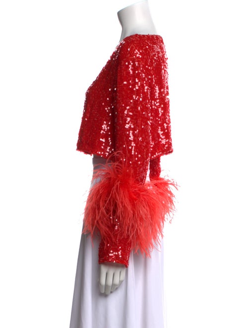 LAPOINTE Off-The-Shoulder Long Sleeve Crop Top