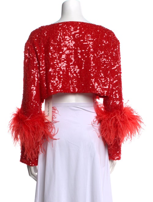 LAPOINTE Off-The-Shoulder Long Sleeve Crop Top