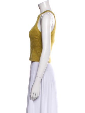 LAPOINTE Halterneck Sleeveless Crop Top