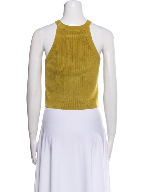 LAPOINTE Halterneck Sleeveless Crop Top