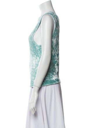 LAPOINTE Printed Bateau Neckline Top