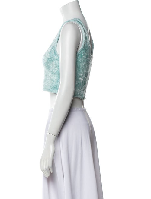 LAPOINTE Scoop Neck Sleeveless Crop Top