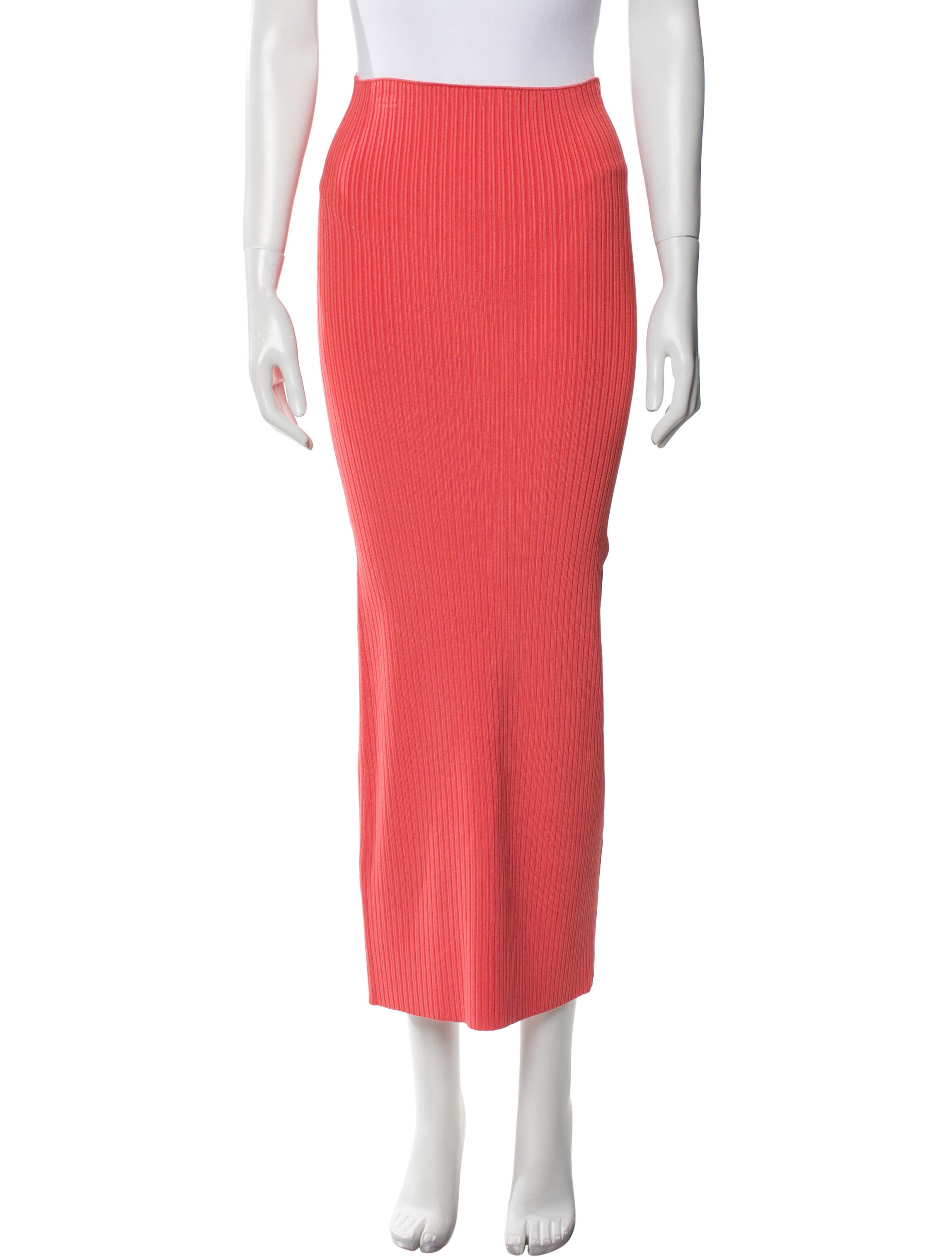 LAPOINTE Pleated Accents Midi Length Skirt