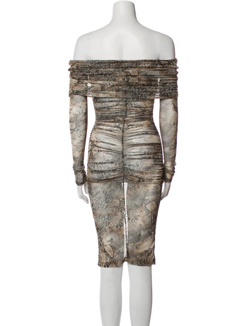 LAPOINTE Animal Print Mini Dress