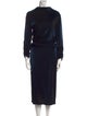 LAPOINTE Mock Neck Midi Length Dress