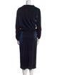 LAPOINTE Mock Neck Midi Length Dress