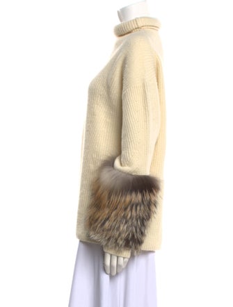 LAPOINTE Crochet Turtleneck Sweater