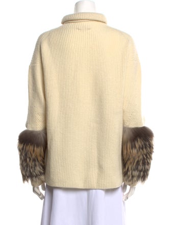 LAPOINTE Crochet Turtleneck Sweater