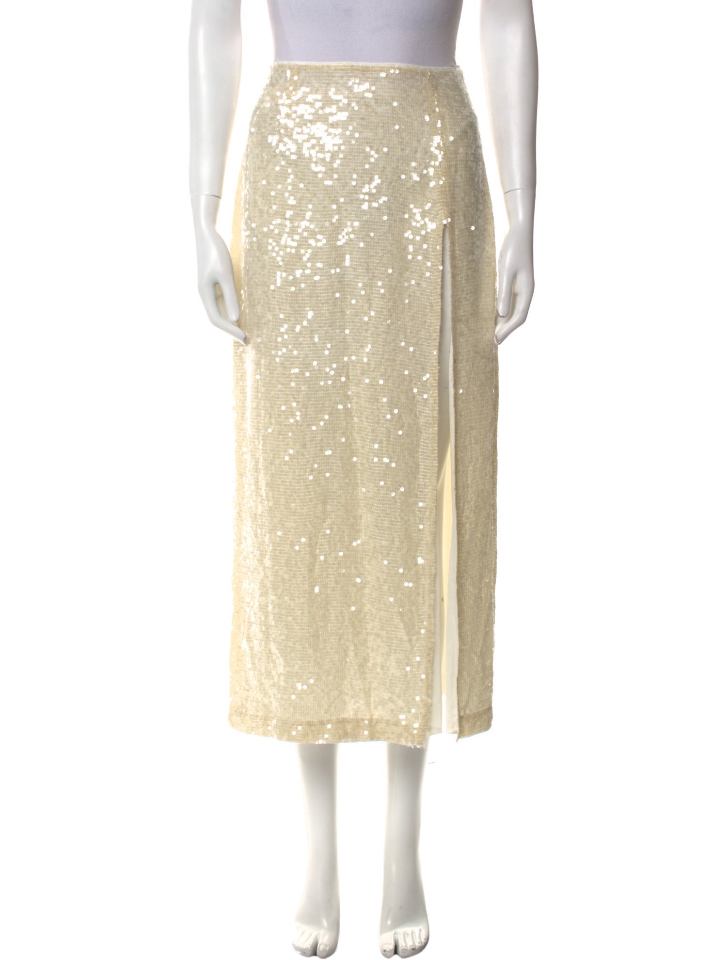 LAPOINTE Sequin Embellishments Midi Length Skirt w/ Tags