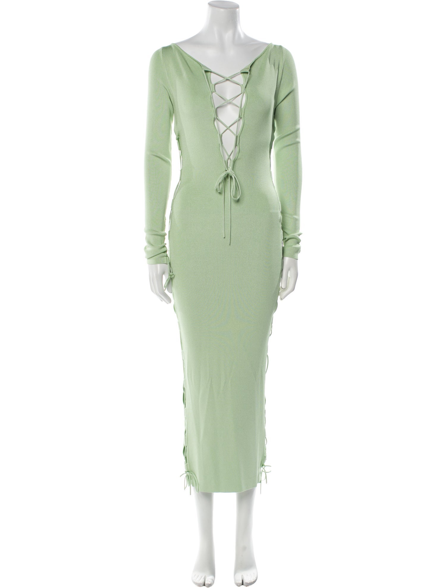 LAPOINTE V-Neck Midi Length Dress w/ Tags