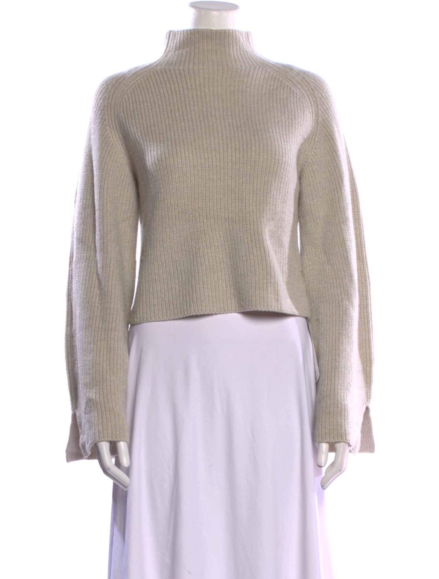LAPOINTE Merino Wool Mock Neck Sweater