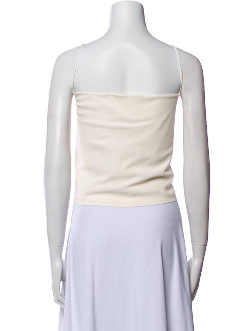 LAPOINTE Square Neckline Sleeveless Crop Top