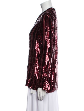 LAPOINTE Sequin Striped Evening Jacket