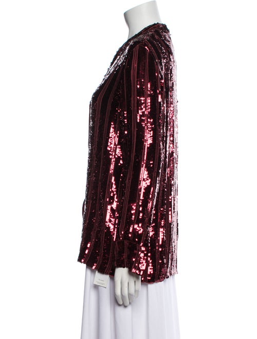 LAPOINTE Sequin Striped Evening Jacket