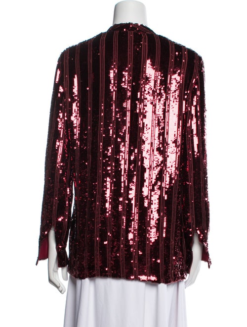 LAPOINTE Sequin Striped Evening Jacket