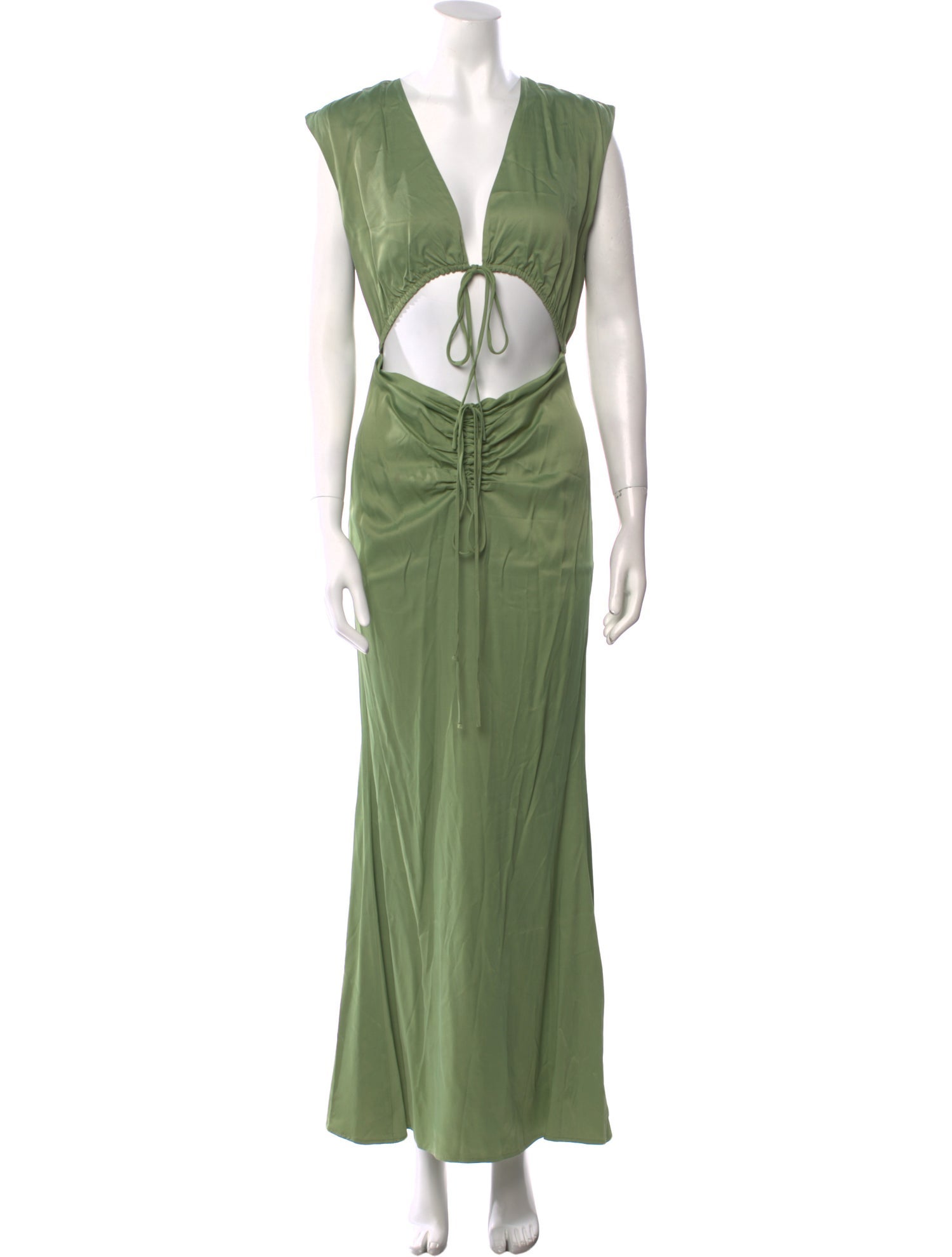 LAPOINTE V-Neck Long Dress