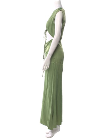 LAPOINTE V-Neck Long Dress