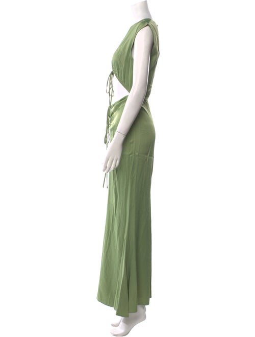 LAPOINTE V-Neck Long Dress