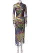 LAPOINTE Printed Long Dress