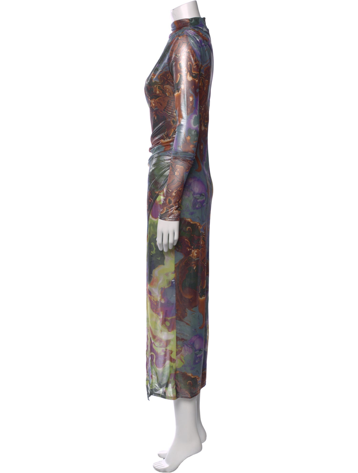 LAPOINTE Printed Long Dress