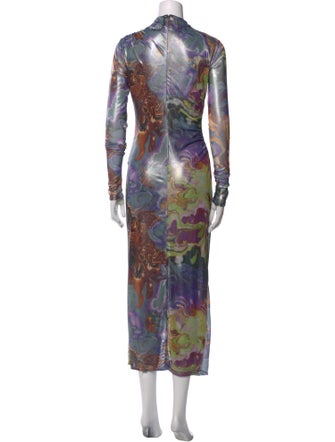LAPOINTE Printed Long Dress