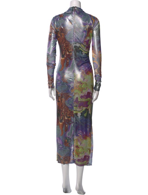 LAPOINTE Printed Long Dress