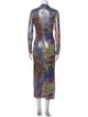 LAPOINTE Printed Long Dress