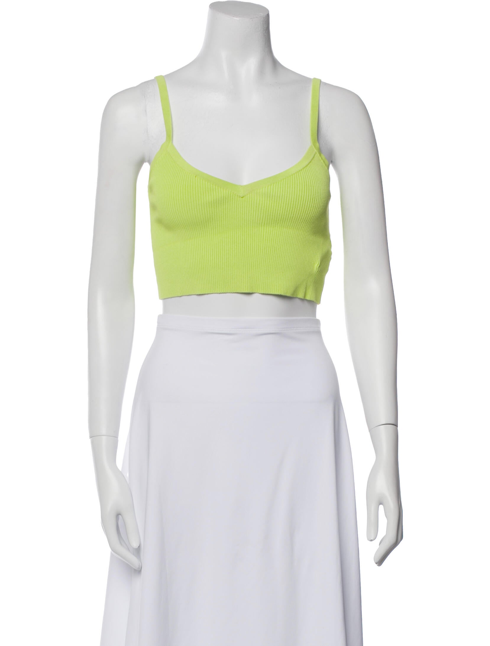 LAPOINTE Square Neckline Sleeveless Crop Top