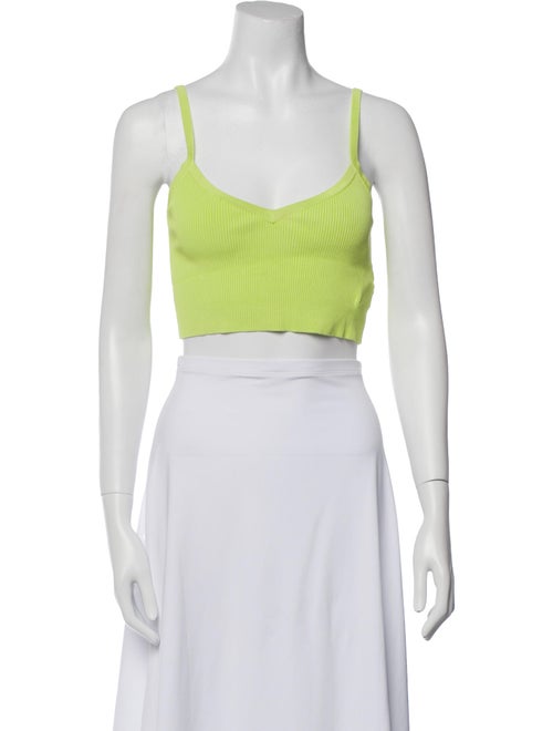 LAPOINTE Square Neckline Sleeveless Crop Top