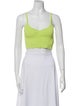 LAPOINTE Square Neckline Sleeveless Crop Top