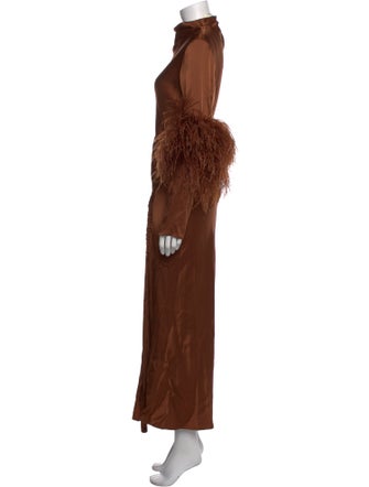 LAPOINTE Turtleneck Long Dress